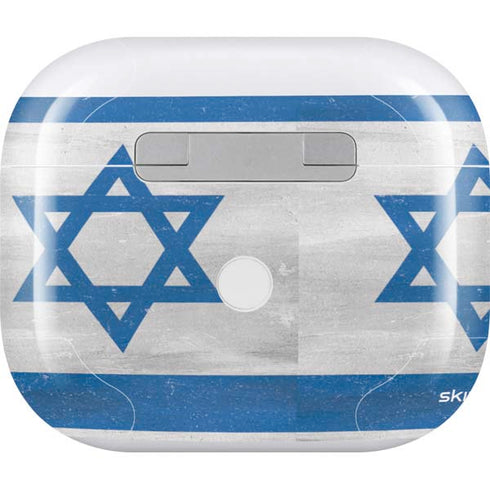 Israel Flag Distressed Apple AirPods (3rd Gen 2021) Skin